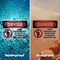 Signmission Robot Operating Area Do Not Enter Danger Sign, Vinyl Decal, 5in W x 3.5in L, 2PK OS-2PACK-DS-D-35-L-1550 - alternate 3